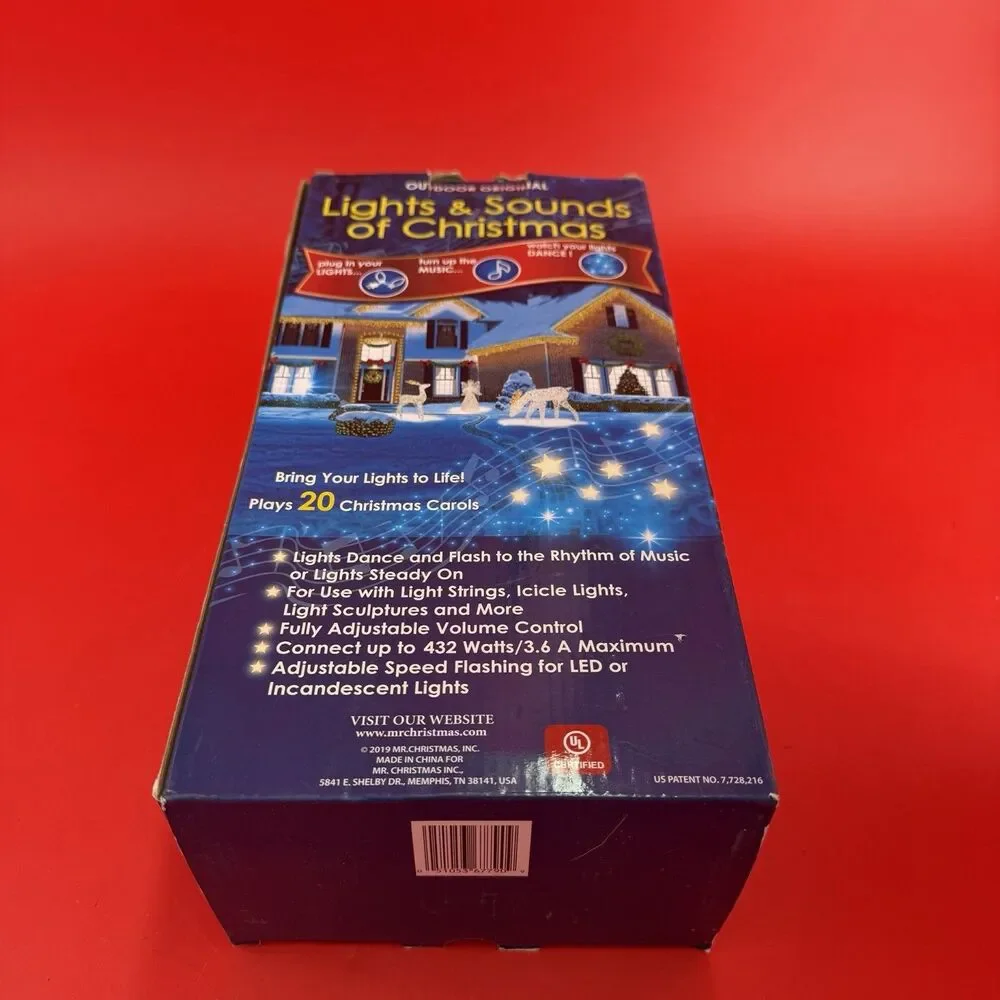 Mr. Christmas Lights & Sounds of Christmas Musical Light Show 20 Carols